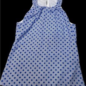 Banana Republic Womens Size 0 Blue Square Sleeveless Halter Top  Blouse